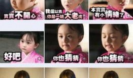 刘楚恬哭表情包,萌娃泪眼，网络热议不断